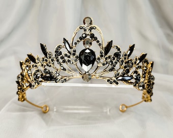 High quality Tiara bride, Diadem Swarovski crystal, wedding tiara, crown bride princess, hair accessorie , silver, flowers beads