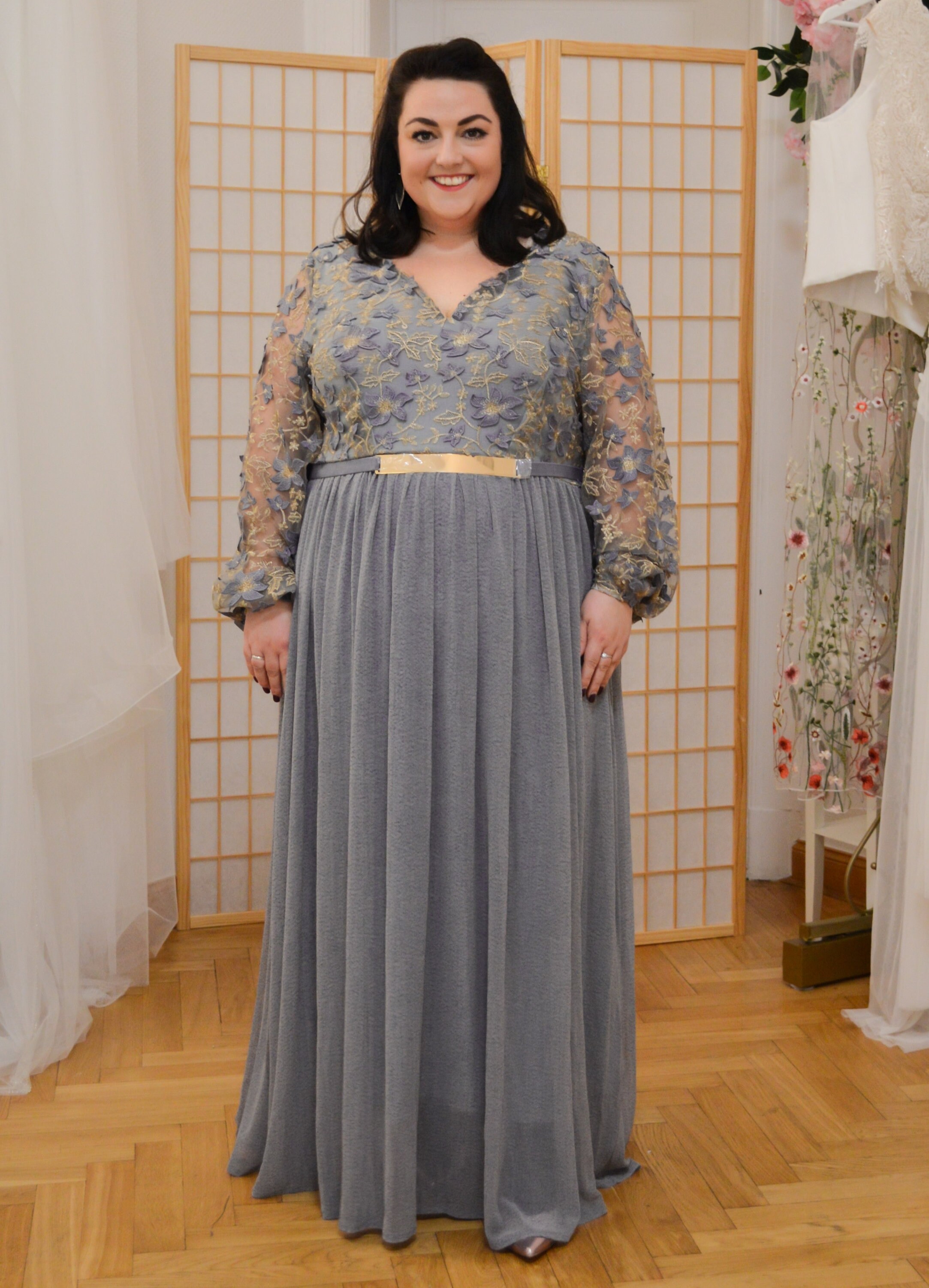 Grey Plus Size Dress - Etsy