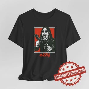 Ozzy Osbourne Inspired Metal T Shirt - Funny Rock Band Graphic Tee for Music Fans