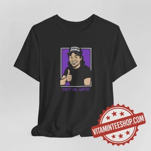 Waynes World T Shirt - Wayne Campbell Graphic Tee - Retro 90s Comedy Movie Parody Shirt