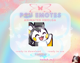 Animated Emolga Pokemon Wave Emote for Twitch, Discord, Kick