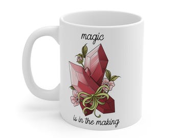 Mystische Kristall Kaffeetasse: Intuition Geschenk für Tarot & spirituelle Liebhaber