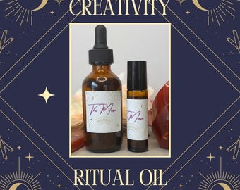 The Muse Creativity Ritual Oil: Citrine, Carnelian & Howlite - Artist Inspiration