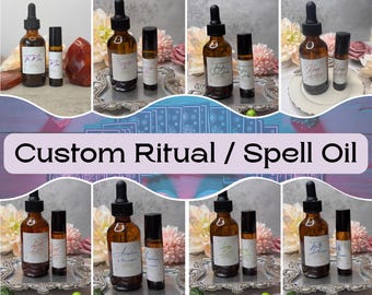 Custom Crystal & Herb Ritual Oil: Intention Setting, Spellwork