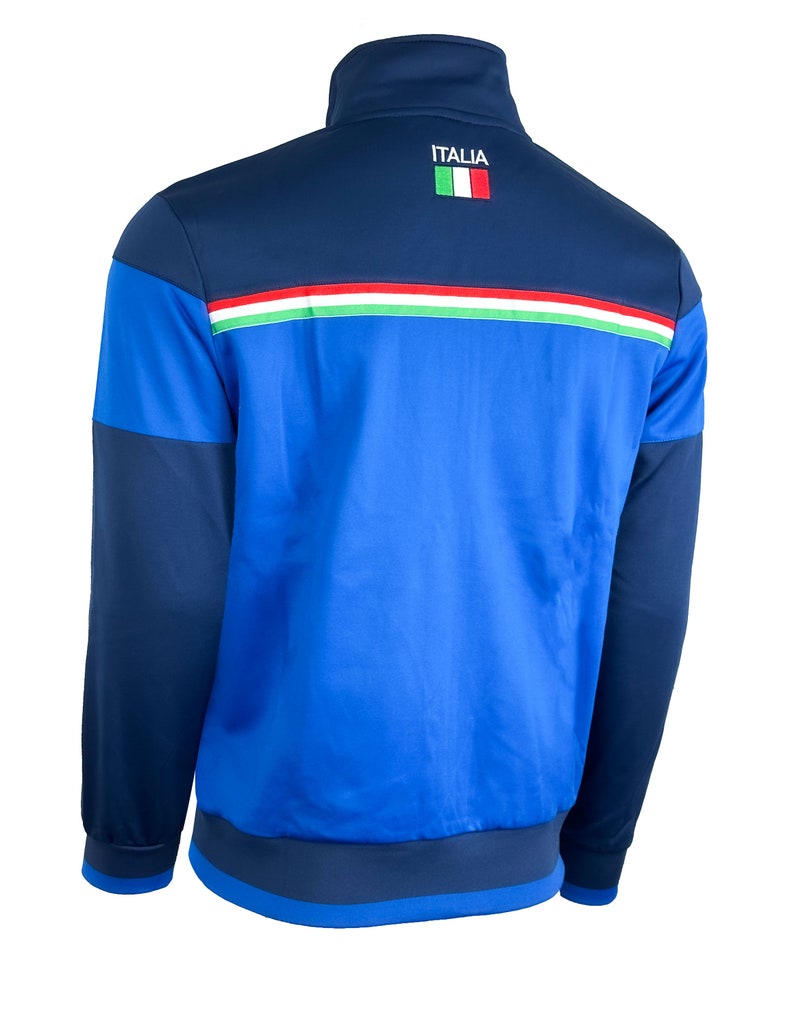 Men's Italy Jacket, Full Zip Italia Soccer Track Jacket With Zipper