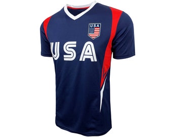 U.S. Short Sleeve T- Shirt, USA Jersey, Youth And Adult Sizes