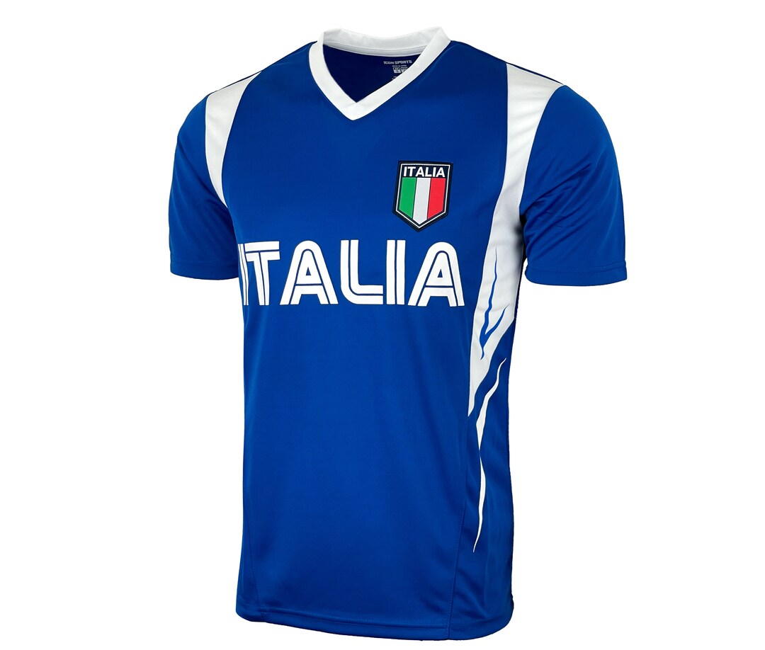 Italy Soccer Training Jersey, Italia Short Sleeve Shirt Etsy