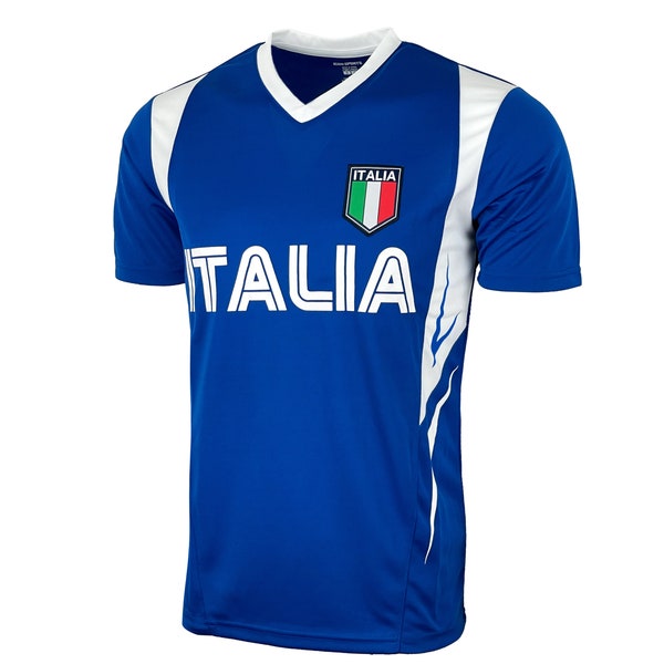 Italy Soccer Training Jersey, Italia Short Sleeve Shirt