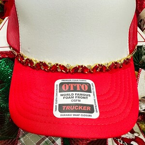 Multi Color Rhinestone Hat Chain afbeelding 4