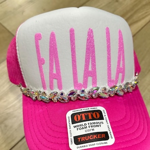 Multi Color Rhinestone Hat Chain Pink AB Rhinestone