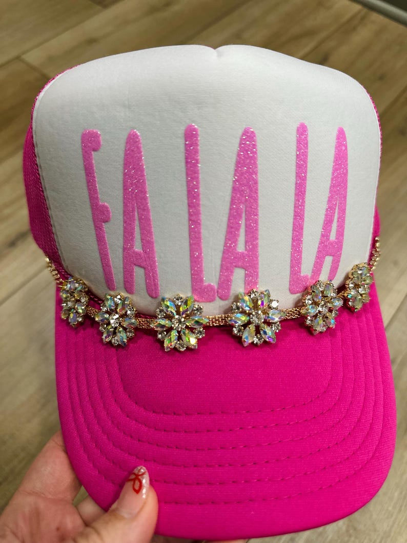 Multi Color Rhinestone Hat Chain - Etsy