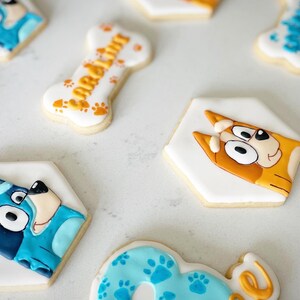 Bluey Sugar Cookies, Birthday Cookies, Royal Icing Cookeis bild 2