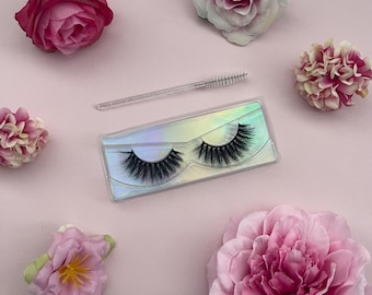 Bande de faux-cils argentés | 10-18 mm, boucle en C, faux-cils volumineux