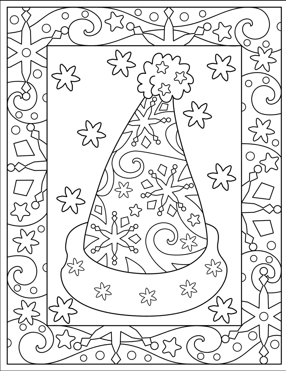 Printable Kid Christmas Coloring Pages 40 Etsy