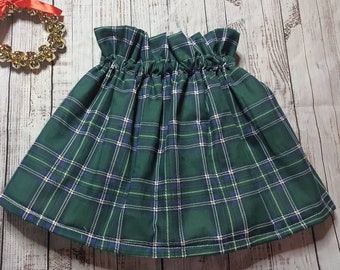 Handmade Tartan skirt, Tartan for girls, Christmas skirts, Tartan gifts, Baby girl skirts, Christmas season, Burns Night Skirt