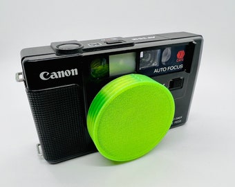 Camera Protection Lens Cap - Canon AF35M (Autoboy) - Neon Green