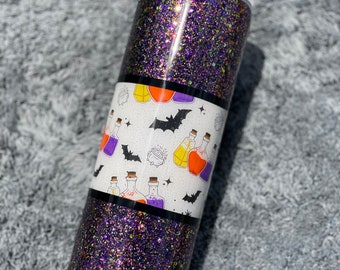Glittered Hocus-Pocus Theme 20oz Tumbler!