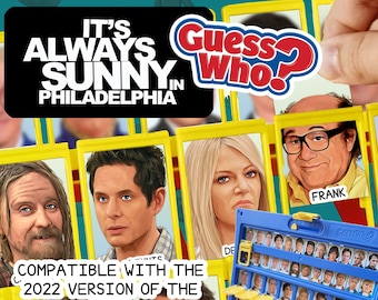 It's Always Sunny Guess Who? 2022 Board Game Inserts - Deck Heads