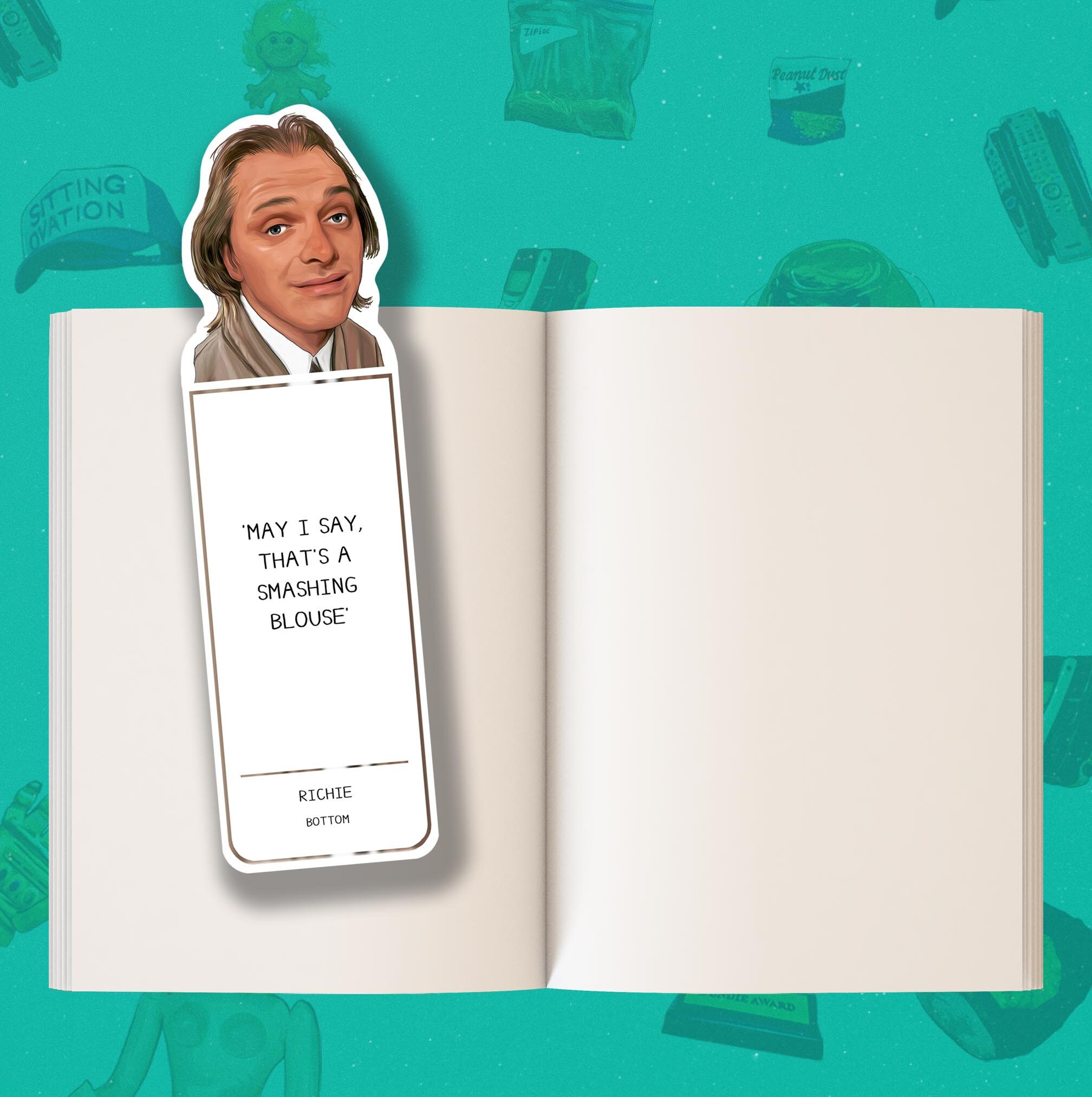 Richard Bottom Bookmark - Pop Culture Artwork - Etsy
