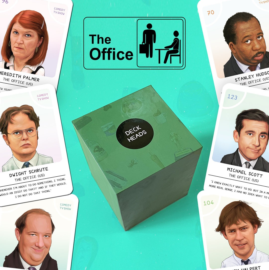 The Office US Trivia Card Game Deck Heads - Etsy
