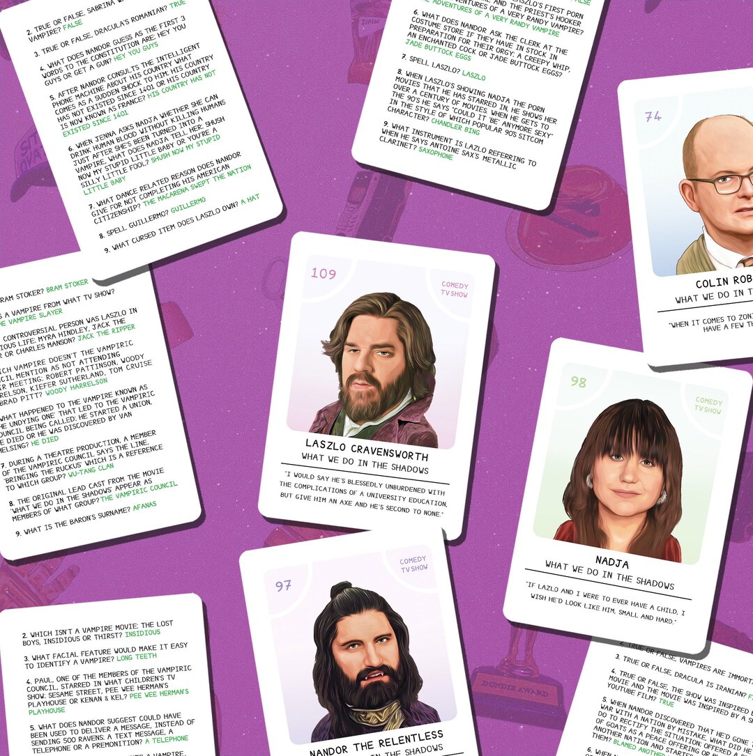 What We Do in the Shadows Trivia Card Game Expansion Packs - Deck Heads - What We Do In The Shadows Trivia