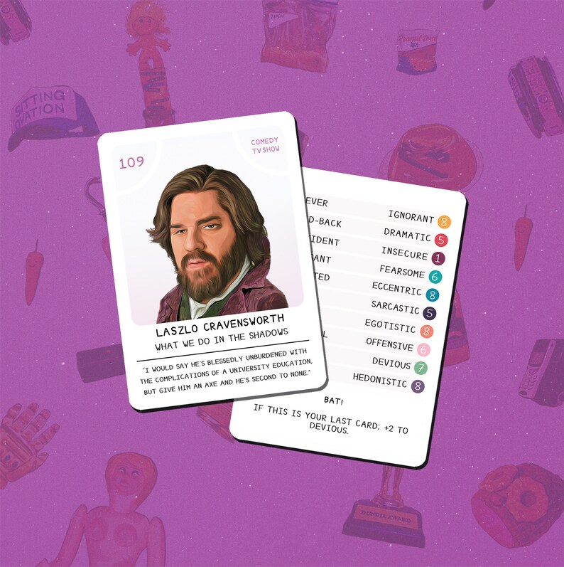 What We Do in the Shadows Trivia Card Game Expansion Packs Deck Heads - What We Do In The Shadows Trivia