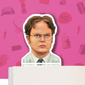 Lesezeichen - Dwight Schrute - The Office (US) - Popkultur Kunstwerk Lesezeichen