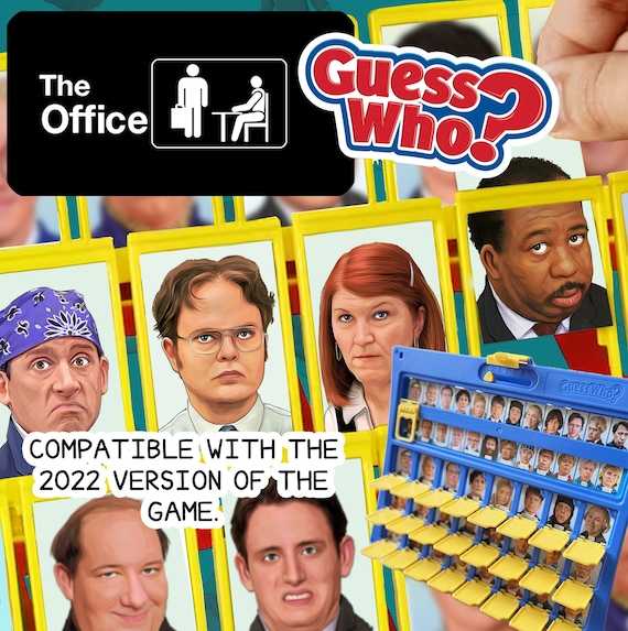 The Office (US) Guess Who? 2022 Board Game Inserts Deck Heads