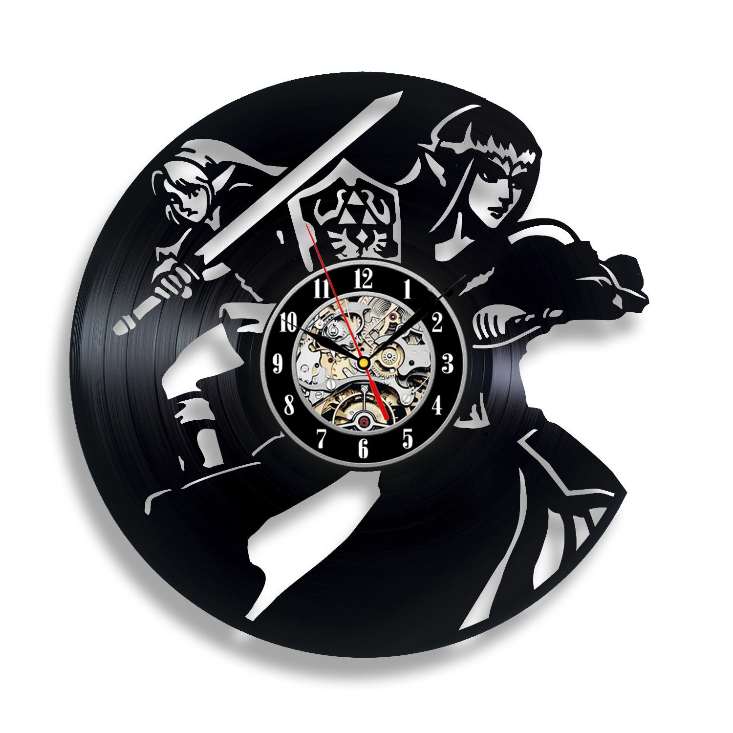 The Legend of Zelda Vinyl Record Clock Wall Mount Art Modern Decor for