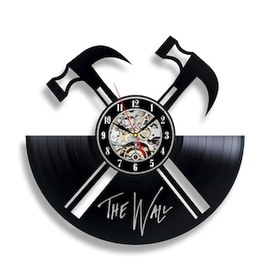 Pink Floyd Vinyl Record Clock Contemporary Music Art Vintage Wall Decor for Office Christmas Gift for Music Lover