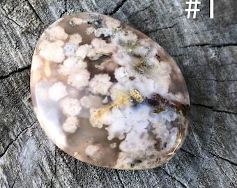 Flower Agate Palm Stone | Madagascar Crystal, Divine Feminine Energy