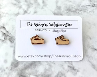 Pumpkin pie stud earrings, pumpkin pie love, fall, fall earrings, pumpkin pie, thanksgiving earrings, pumpkin love, pumpkin pie earrings