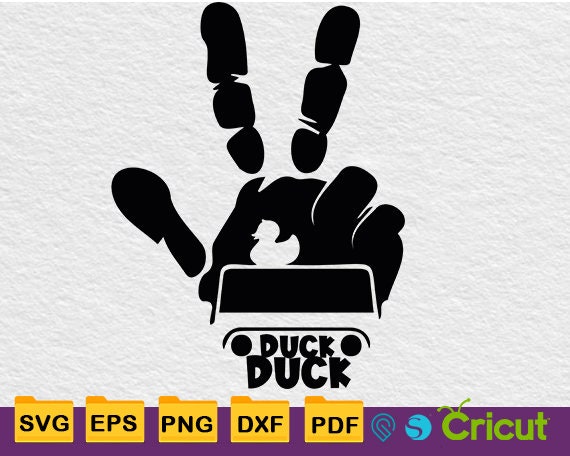 Peace Hand Duck Duck Wave Offroad SVG PNG, 4x4 Svg, Peace Svg for Cricut Files, Vinyl, Iron on Transfer, Instant Download Eps, Dxf, Pdf, Png
