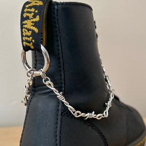 Barbed Wire Grunge Punk Chain Boot Charms Doc Marten