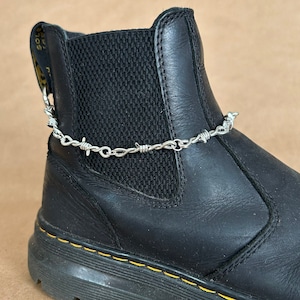 Barbed Wire Wrap-Around  Chain Grunge Punk Boot Charms Doc Marten