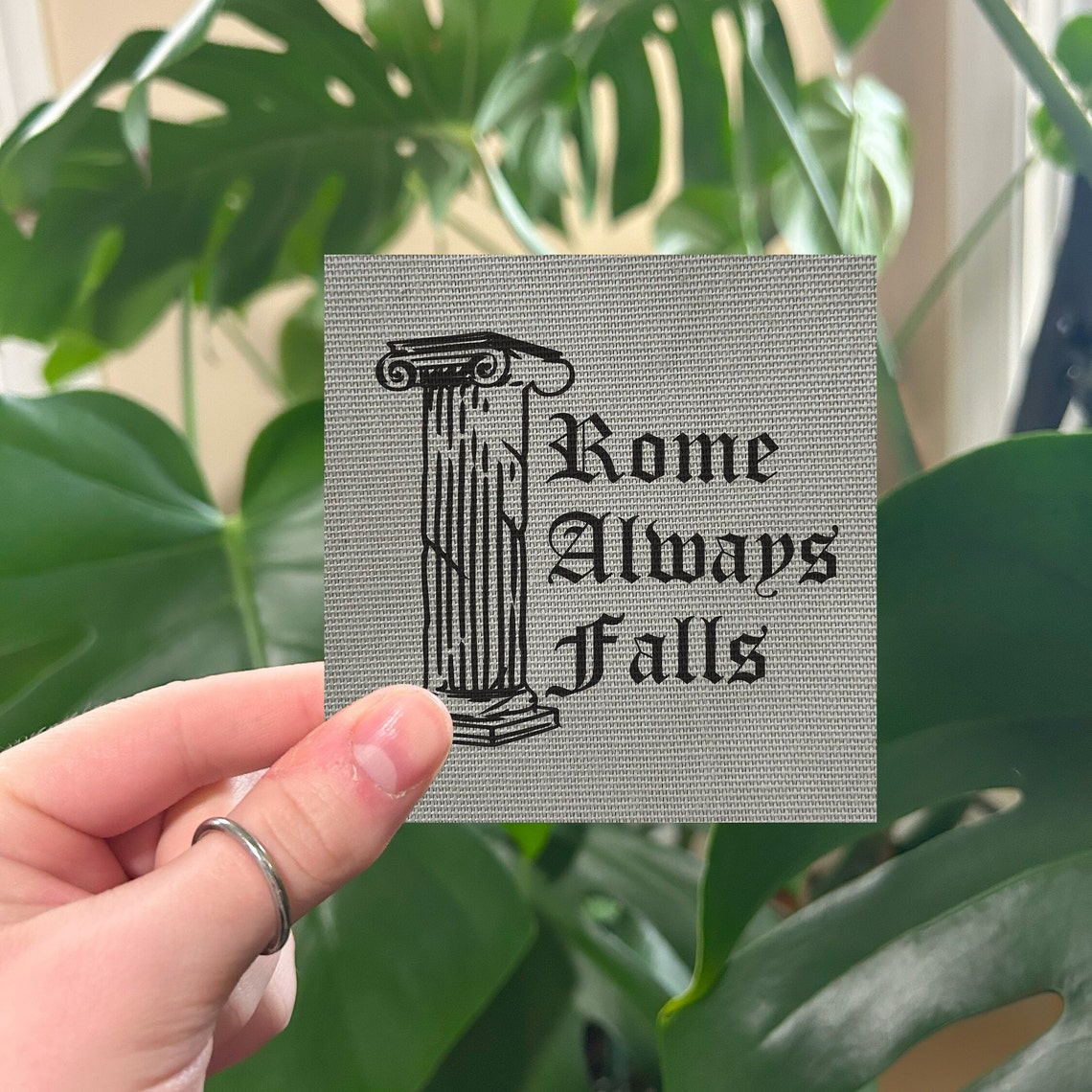 Oddity Patch Rome Rome Always Falls - Iron on Punk Protest Patch - Etsy