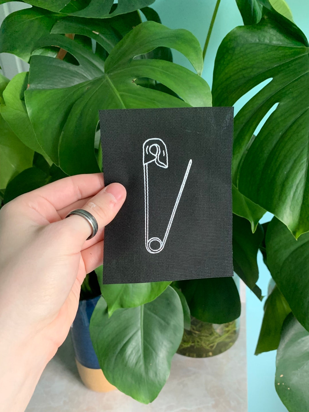 Safety Pin Punk Ironon Patches Etsy