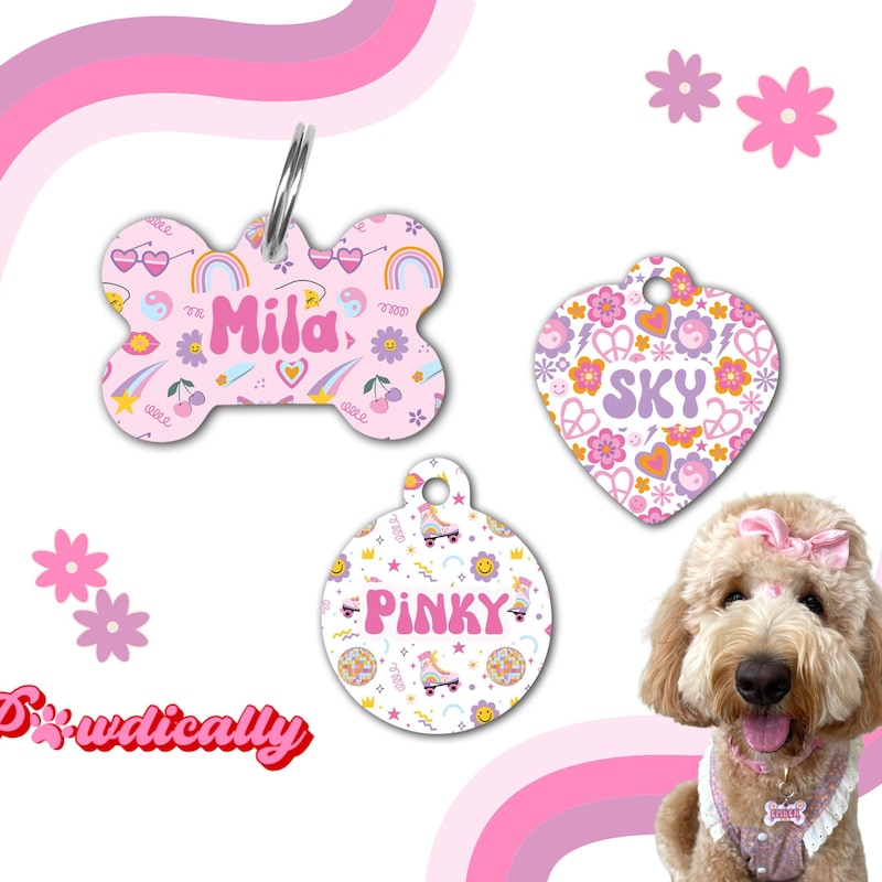 Custom Pet Groovy Tag - Etsy