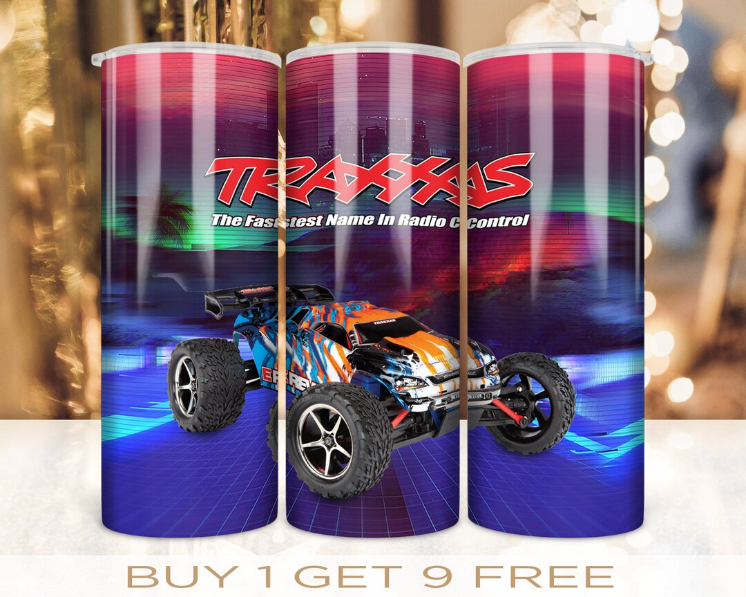 20 Oz Skinny Tumbler Wrap RC Car Steampunk Design Sublimation Straight ...