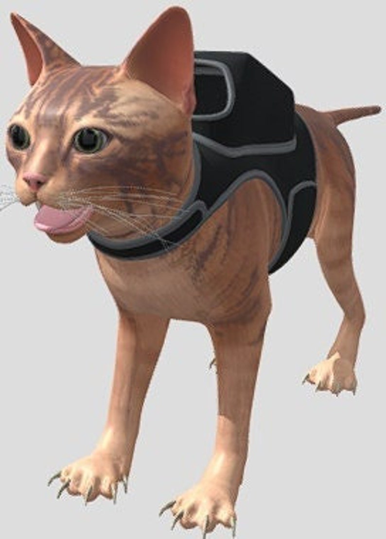 STRAY the CAT 3D MODEL Etsy Canada