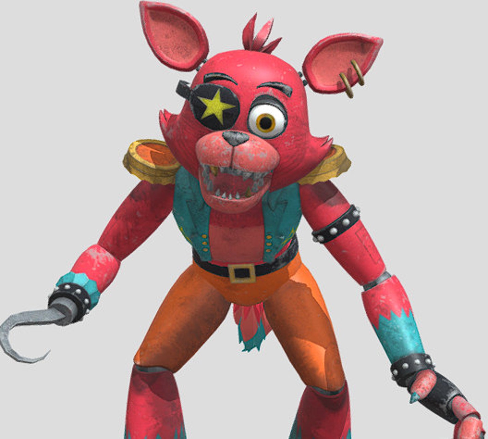 FULL BODY FNAF Glamrock Foxy hidden Lore Etsy