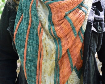 Rusty Gear Knitting Shawl Pattern PDF