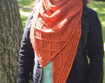 Chivalry Knitting Shawl Pattern PDF