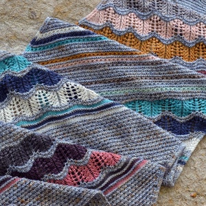 Gutterflower Knitted Shawl Pattern PDF