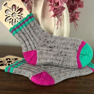 Prep Squad Knitted Sock Pattern PDF