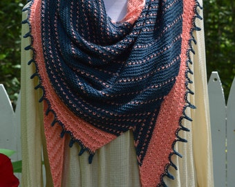 Lady Takara Knitting Shawl Pattern PDF