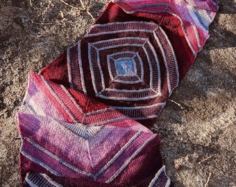 Tiny Town Knitted Wrap Pattern PDF
