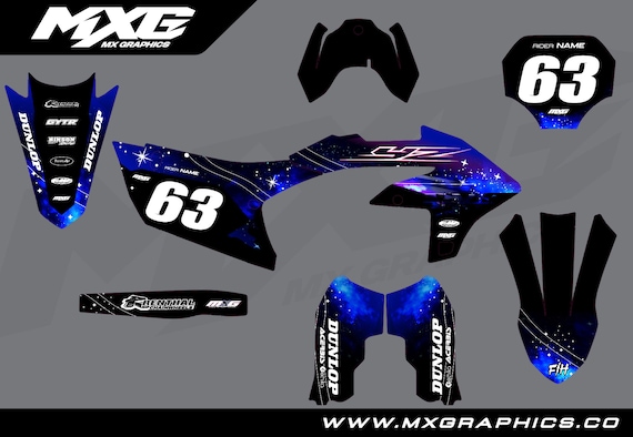 Yamaha YZ125 YZ250 Yz250f Yz450f Galaxy Graphic Kit - Etsy