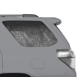 Universal Topography Print SUV Side Window Decals