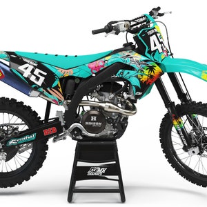 Kawasaki KX250f KX450f Tropical Grafik Kit
